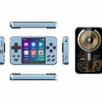 Multifunctional Game Console Power Bank, 20W Wireless Magnetic Charging, 6000+ Built-in Classic Games, MP3, MP4, Digital Photo Frame, E-book, Movie Player Best Holiday Gift.(blue)